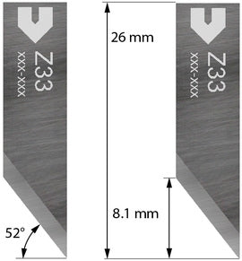 Zund Z33 Mat-cutting Blades (PPT) - 5mm [PACK 2]