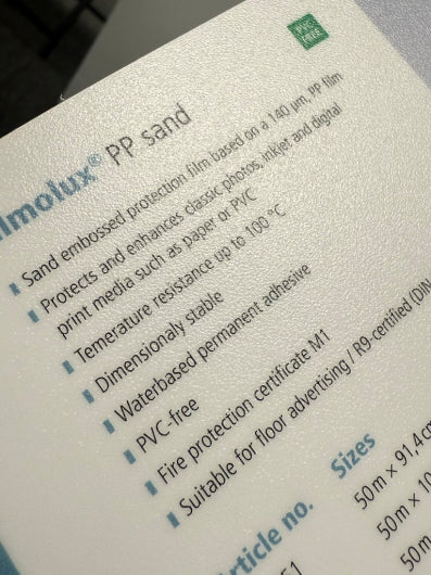 Filmolux PP Laminating Film - Textured Sand