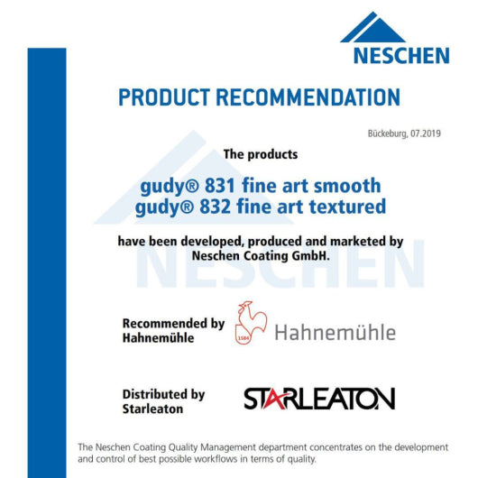 Gudy 832 Fine Art (Textured) Mounting Film