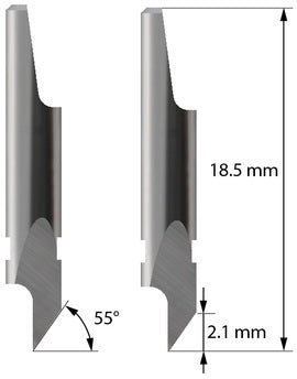 Zund Z4 Drag Blade, round-stock - 2.1mm